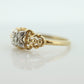 Art Deco Diamond ring. 14k Yellow and White Gold Square table. st(80/84)