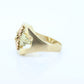 Black Hills Gold Ring. Heavy 10k Vintage Black Hills Gold Mens Statement Ring. sz 12 stock (103/50)