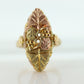 Black Hills Gold Ring. 10k Multi-Tone Black Hills Gold Statement Ring. Size 7.75 stock(103/50)