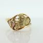 Black Hills Gold Ring. 10k Multi-Tone Gold. Black Hills Gold Design with Tricolor Leaves. St(55/20)