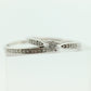 14k Diamond Wedding Ring Set. Delicate White gold Engagement and Wedding rings. st(132/25)