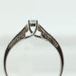 14k Diamond Wedding Ring Set. Delicate White gold Engagement and Wedding rings. st(132/25)