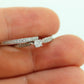14k Diamond Wedding Ring Set. Delicate White gold Engagement and Wedding rings. st(132/25)