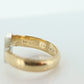 14K Bypass Diamond Ring. Channel Set Diamonds.  Always and Forever Toi et moi band. Yellow Gold ring. Sz7.5 st(138/11)