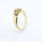 14k Victorian Opal and Diamond ring. 14k Gold Victorian claw opal ring. st(109)
