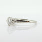 JABEL 18k 1/2ct Diamond Solitaire ring.  Vintage 18k White Gold Diamond Engagement Ring JABEL. st(575)
