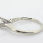 JABEL 18k 1/2ct Diamond Solitaire ring.  Vintage 18k White Gold Diamond Engagement Ring JABEL. st(575)