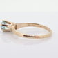 Otsby Barton TOPAZ Ring. 10k Yellow Gold HIGH Claw Design. OB from Art Deco 1920 Era. Round Topaz Claw ring. st50