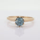 Otsby Barton TOPAZ Ring. 10k Yellow Gold HIGH Claw Design. OB from Art Deco 1920 Era. Round Topaz Claw ring. st50