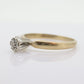 Diamond Daisy Cluster Elevated on Ring. 10K Diamond Daisy. Vintage Diamond Flower Cluster ring. st(30)