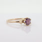 10k Dainty Ruby Ring. 10k RUBY stackable twisted stacked band st(72)