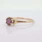 10k Dainty Ruby Ring. 10k RUBY stackable twisted stacked band st(72)