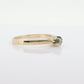 14k Diamond Solitaire. 14k Yellow gold prong belcher set diamond ring. st(55)
