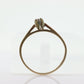 14k Diamond Solitaire. 14k Yellow gold prong belcher set diamond ring. st(55)