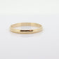 14k Yellow Gold Band. 14k Gold Wedding Band 2mm wide Size 6.5 st(55)