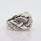 David Yurman ring. Cable Sterling Silver ring. Weave Woven basket cable D Yurman ring. st(95)