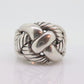 David Yurman ring. Cable Sterling Silver ring. Weave Woven basket cable D Yurman ring. st(95)