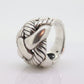 David Yurman ring. Cable Sterling Silver ring. Weave Woven basket cable D Yurman ring. st(95)