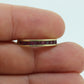 14k Eternity Half Ruby Ring. Euro Shank flat bottom. A 14k gold ring with Princess cut Ruby channel half calibre anniversary band. st(95)