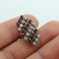 10k Victorian Opal and Garnet Cluster ring. 10k Yellow Gold with Claw set opal Garnet Marquise Antique cluster st(90)