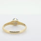 14k London Blue Topaz Solitaire Ring. 14k yellow gold Blue round Topaz Victorian Claw solitaire ring. st(55)