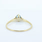 18k Orange Blossom Ring. Light Blue Topaz Solitaire Claw Set. Antique ORANGE Blossom Ring. Stock(62)