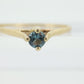 18k Orange Blossom Ring. Light Blue Topaz Solitaire Claw Set. Antique ORANGE Blossom Ring. Stock(62)