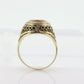 Antique 14k Gold Art Deco Morganite ring. Natural Morganite bezel set filigree ring. st(105)