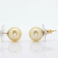 GOLDEN SOUTH SEA Pearl Stud Earrings -10mm Deep Golden South Sea Pearls - 14k Yellow gold - Earrings - st(196/11)