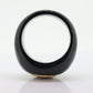 14k Carved Onyx and Ruby Ring. Solid Onyx shank with LC Ruby. st(100/63)