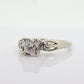 ARTCARVED 14k Gold Diamond Ring. Art carved square cathedral engagement ring. Jr Wood Art Deco Diamond. st2-07/11