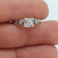 ARTCARVED 14k Gold Diamond Ring. Art carved square cathedral engagement ring. Jr Wood Art Deco Diamond. st2-07/11
