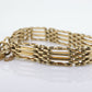 9k Heart Lock Padlock Bracelet. Victorian design 7in 19.5g