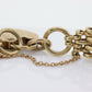 9k Heart Lock Padlock Bracelet. Victorian design 7in 19.5g