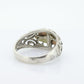 Black Hills Gold Sterling Silver dome Ring. Large 10k Gold Inlay made by Black Hills Gold Band