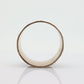 10k Antique Wide Victorian Cigar band. 10k Rose Gold Antique Embossed Flower Leaf design. 10mm sz7.5 st(132)