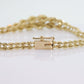 Diamond Double Row Rope 14k Bracelet. 14k rope bracelet. Graduating Rope Bracelet with Diamonds. Vintage Gold Bracelet st(280)