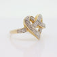 10k Open Heart Ring. 10k Open Interlocking hearts promise ring. st(45)