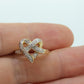 10k Open Heart Ring. 10k Open Interlocking hearts promise ring. st(45)