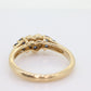 10k Sapphire Heart ring. 10k Sapphire CLUSTER Heart shape band. Blue sapphire cluster band st(62)