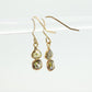 18k Fancy GREEN diamond earrings. Fancy Color Diamond Earrings. Bezel set diamond earrings. st(170)