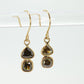 18k Fancy GREEN diamond earrings. Fancy Color Diamond Earrings. Bezel set diamond earrings. st(170)