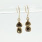 18k Fancy GREEN diamond earrings. Fancy Color Diamond Earrings. Bezel set diamond earrings. st(170)