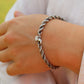 Tiffany & Co. Bracelet. Rope Love Knot Sterling Silver and 18k Yellow Gold Intertwined Bracelet. st(155)