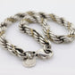 Tiffany & Co. Bracelet. Rope Love Knot Sterling Silver and 18k Yellow Gold Intertwined Bracelet. st(155)