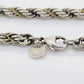 Tiffany & Co. Bracelet. Rope Love Knot Sterling Silver and 18k Yellow Gold Intertwined Bracelet. st(155)