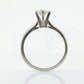 JABEL 18k 1/2ct Diamond Solitaire ring.  Vintage 18k White Gold Diamond Engagement Ring JABEL. st(575)