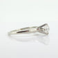 JABEL 18k 1/2ct Diamond Solitaire ring.  Vintage 18k White Gold Diamond Engagement Ring JABEL. st(575)