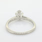JABEL 18k 1/2ct Diamond Solitaire ring.  Vintage 18k White Gold Diamond Engagement Ring JABEL. st(575)