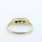 Art Deco Triple Twin Diamond ring. 18k White Gold Engraved Journey Trilogy Trio Ring. Three diamond band. st(127)